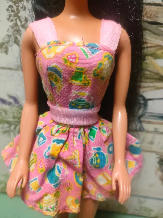 Vestito rosa stampato originale di Barbie