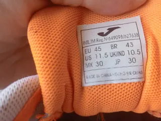 Zapatillas Joma Running/Gym Azul Naranja