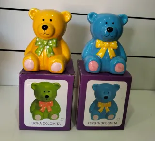 Scatole per risparmio in ceramica con orsetti