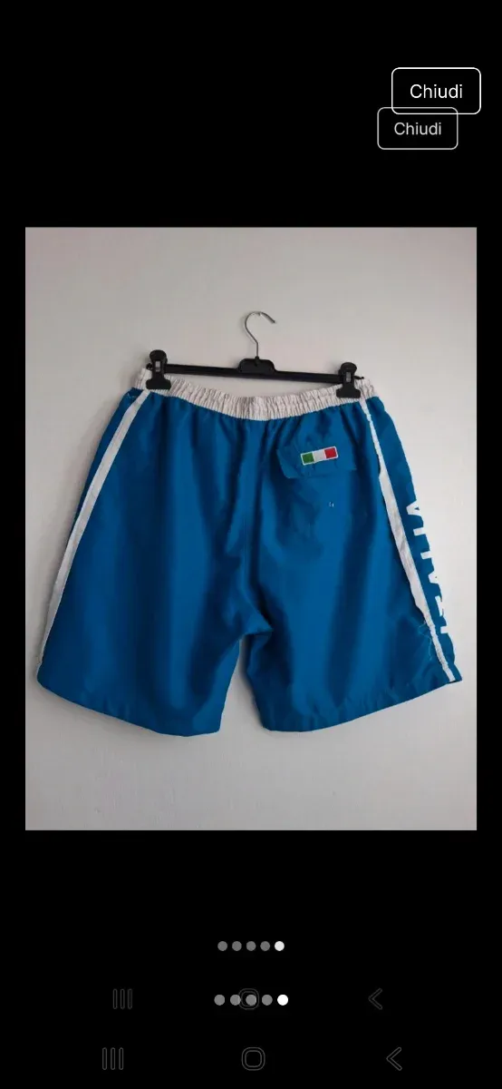 Costume da bagno Uomo Italia Blu/Bianco XXL