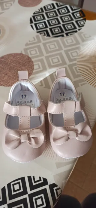 Scarpine bimba rosa e argento