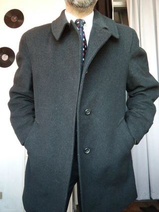 Cappotto Uomo Vintage Lana Mirko Valli Milano