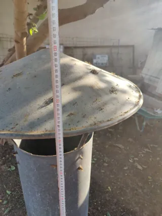 Sombrero para chimenea de metal