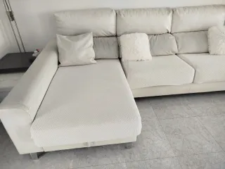 Sofá 6 plazas polipiel alta gama.
