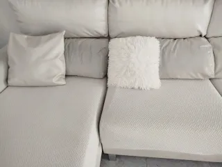 Sofá 6 plazas polipiel alta gama.