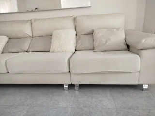 Sofá 6 plazas polipiel alta gama.
