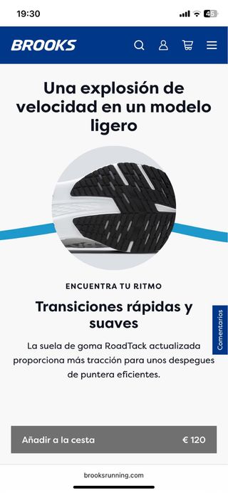 Brooks Launch 11 Zapatillas Correr Azul T40