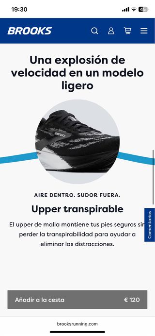 Brooks Launch 11 Zapatillas Correr Azul T40