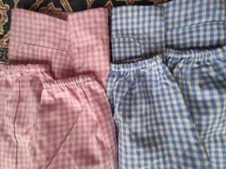 Mandilón bebé cuadros rosa y azul