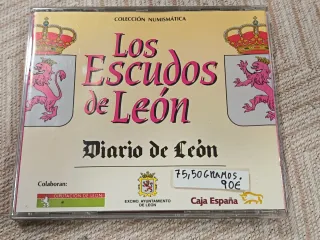 Colección Escudos de León Plata 925/000 , 75,50 gr