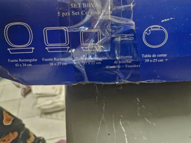 Bandejas grandes de porcelana blancas para horno