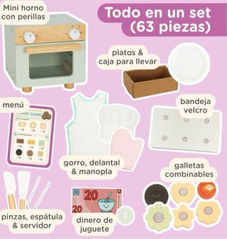 Tienda de galletas de madera para niños