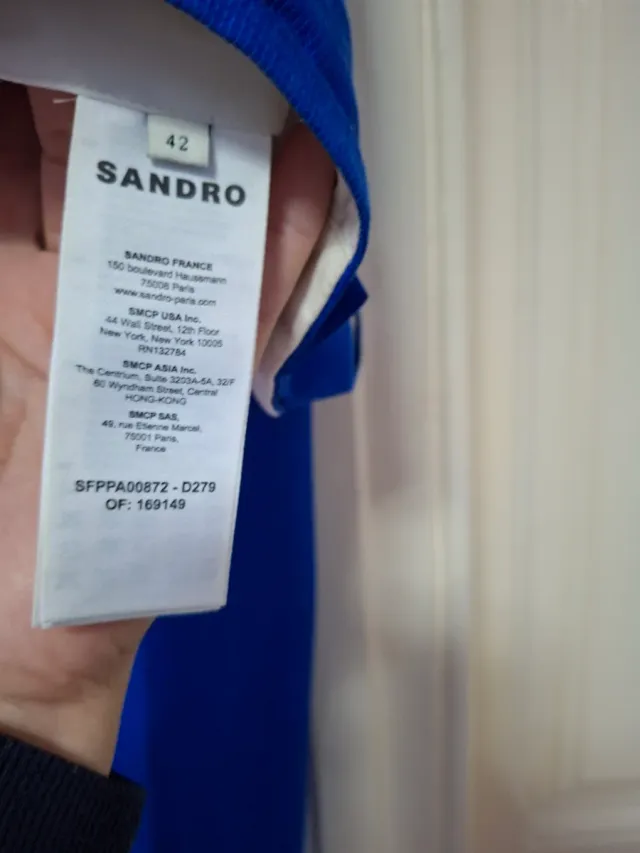 Pantalones vestir SANDRO azul T40/42