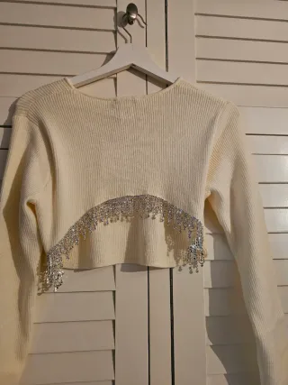 Jersey crop top Zara