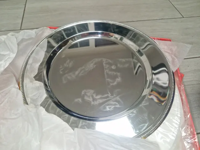 Platos tipo bandeja de alpaca