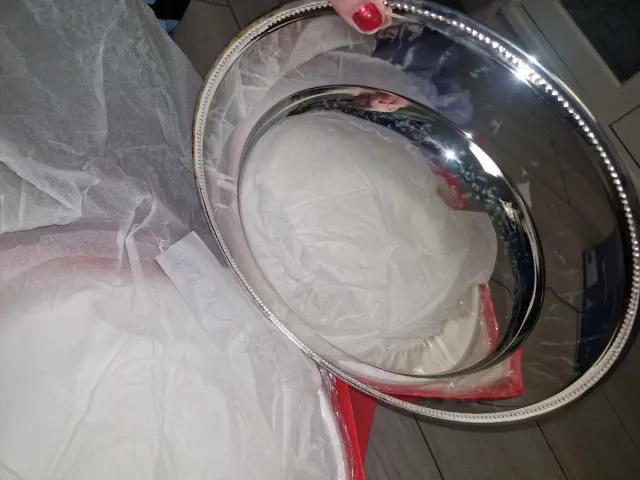 Platos tipo bandeja de alpaca