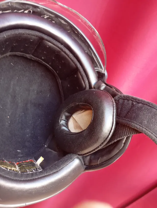 Casco moto Marushin Helicóptero Negro