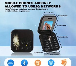 Mini Móvil Plegable con teclas