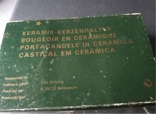 Set 6 Portacandele Babbo Natale Ceramica