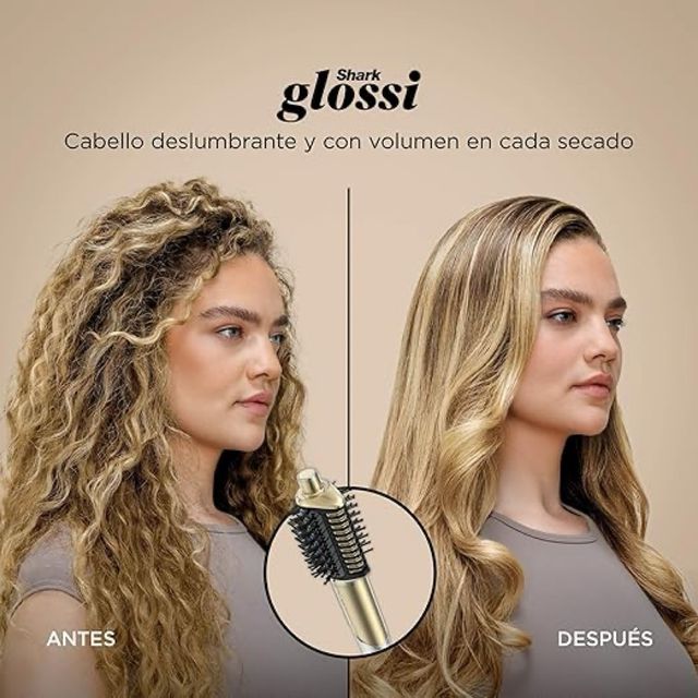 Piastra per capelli Shark dorata e nera NUOVA