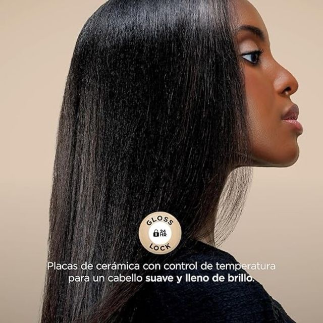 Piastra per capelli Shark dorata e nera NUOVA