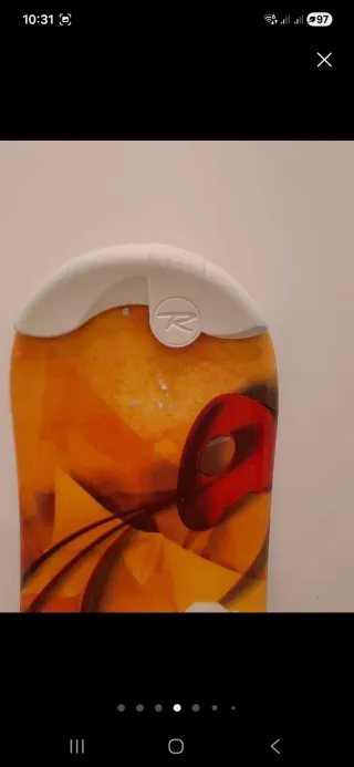 Esquís Rossignol Alltrack con fijaciones y bastone