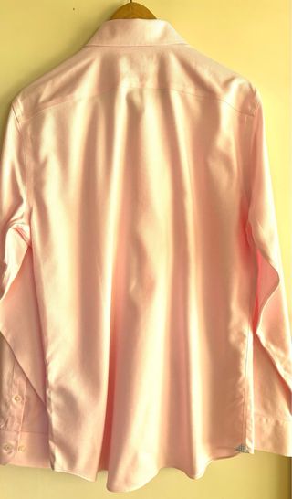 Camisa Banana Republic Rosa Algodón Stretch Hombre