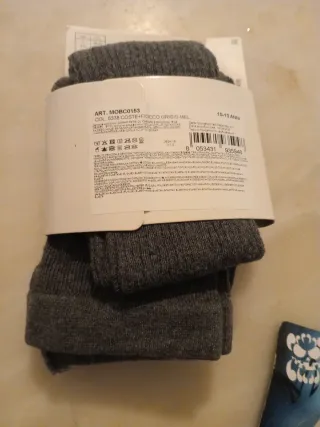 Meias Calzedonia com Laço Cinza