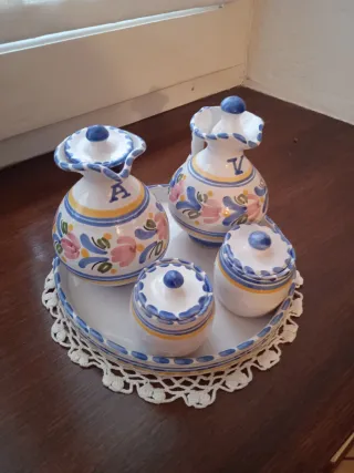 Set Olio Aceto Sale Pepe Ceramica