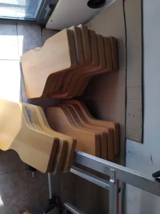 Peldaños compensados de madera