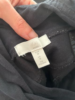 2 Pantalones Premamá Negro y Blanco