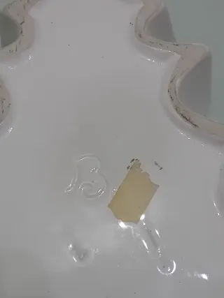 Piattini decorativi natalizi oro e bianchi