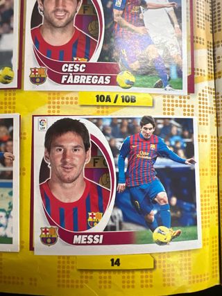 Álbum cromos Liga este autógrafo cristiano Ronaldo