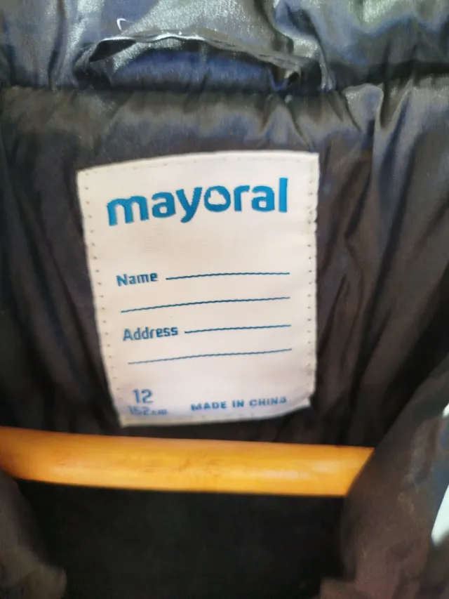 Abrigo Mayoral niña azul marino talla 12