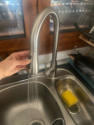 Grifo Cocina Extraíble Plateado