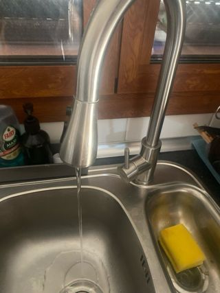 Grifo Cocina Extraíble Plateado