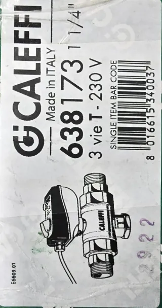 CALEFFI Válvula Motorizada 3 Vías 638L PN16