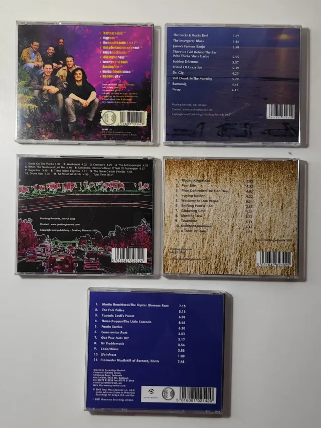 LOTE 5 CDs de Peatbog Faeries