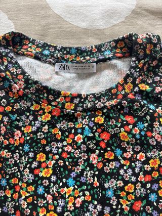 Jersey Zara estampado floral