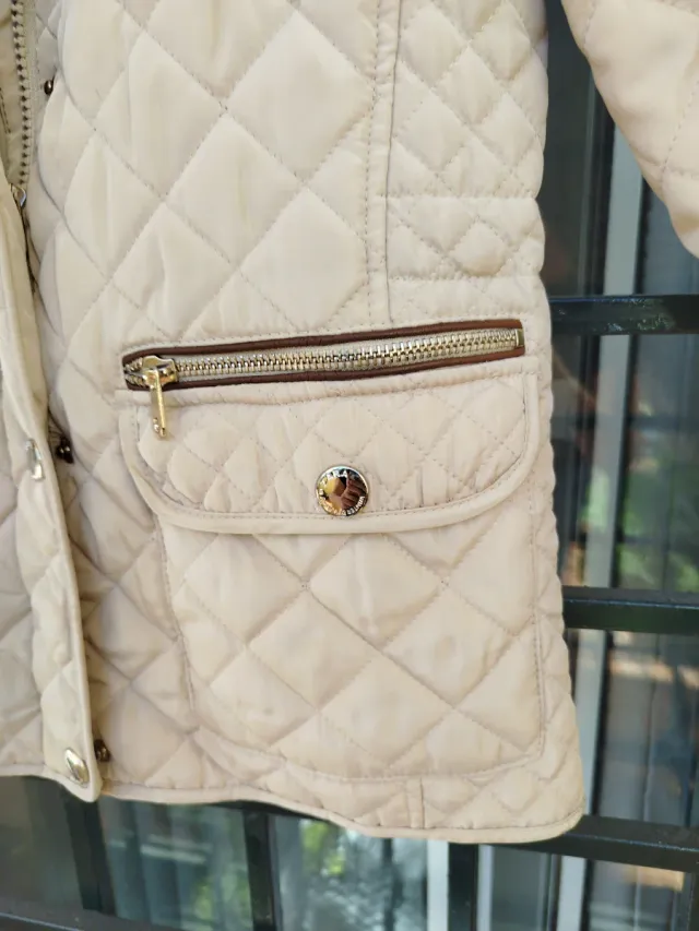 Abrigo acolchado Zara niña camel 12  años