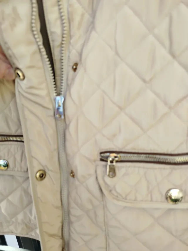 Abrigo acolchado Zara niña camel 12  años