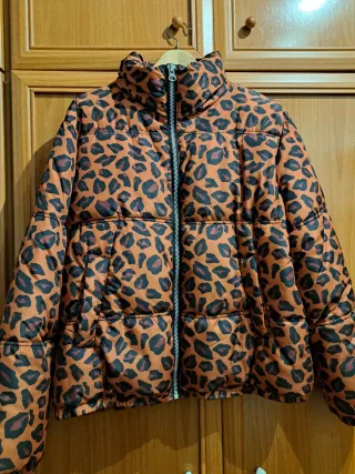 Chaqueta Bomber Estampado Leopardo