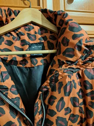 Chaqueta Bomber Estampado Leopardo