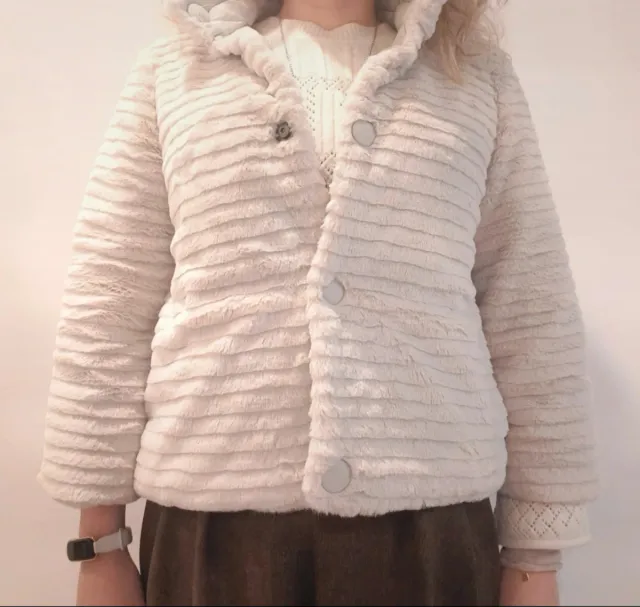 Pelliccetta double face bianco opaco