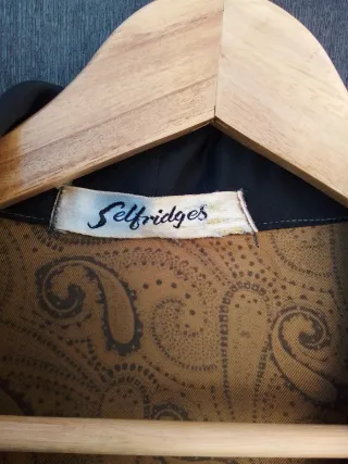 Bata de seda antigua Inglaterra,