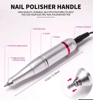 Taladro Uñas Eléctrico 45000RPM Nuevo a Estrenar