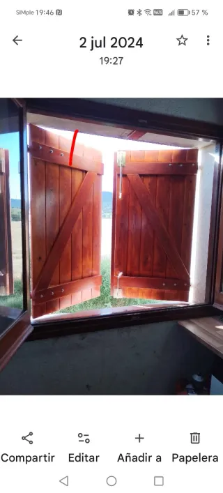 Porticones de madera