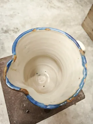 ✅Jarra cerámica antigua Manises firmada.⭐⭐⭐⭐⭐