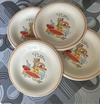 Set 6 Piatti Pizza Ceramica