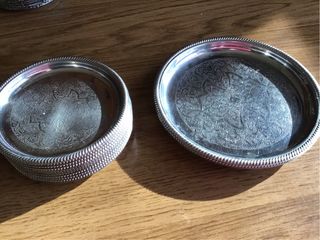 Set 12 Sottobicchieri Metallurgica Damascati